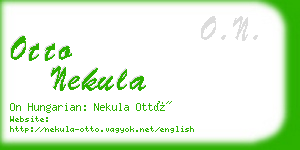 otto nekula business card